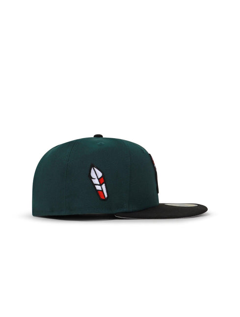 NEW ERA 5950 YAQUIS DE OBREGON HAT - GREEN/BLACK NEW ERA