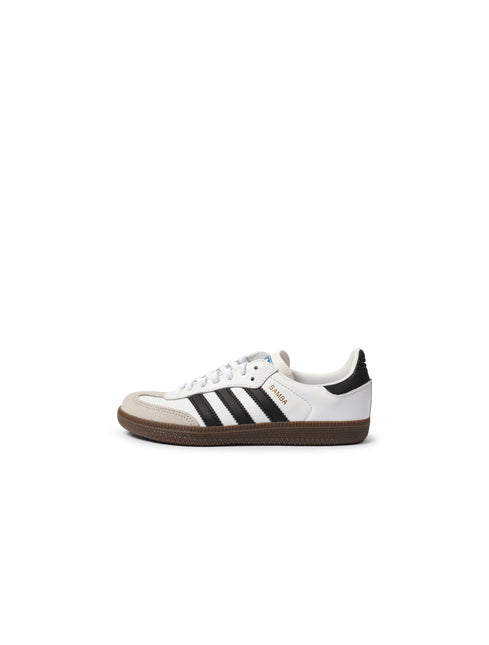 adidas Kids' Preschool Samba OG Shoes, Size 2, White/Black/Gum adidas Kids' Preschool Samba OG Shoes, Size 2, White/Black/Gum