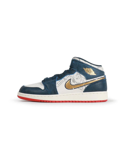 AIR JORDAN BIG KIDS 1 MID SE - ARMORY NAVY AIR JORDAN