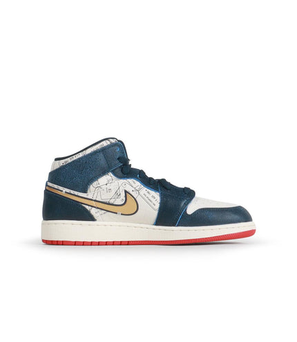 AIR JORDAN BIG KIDS 1 MID SE - ARMORY NAVY AIR JORDAN