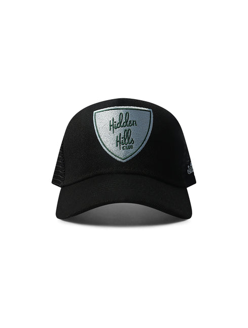 Hidden Hills Shield Trucker Hat - Blue/Green