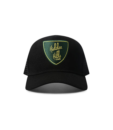 Hidden Hills Shield Trucker Hat - Green/Yellow