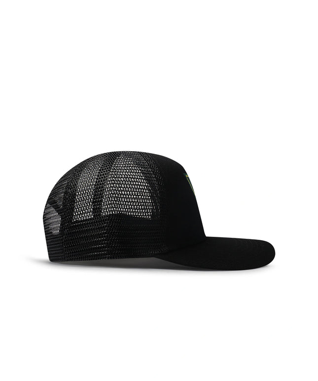 Hidden Hills Shield Trucker Hat - Pink/Green