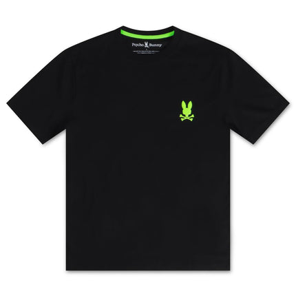 PSYCHO BUNNY MENS MAYBROOK BACK GRAPHIC TEE - BLK PSYCHO BUNNY