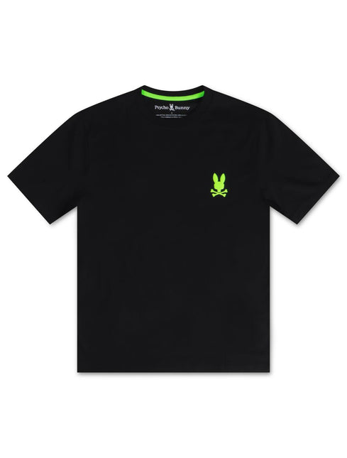 PSYCHO BUNNY MENS MAYBROOK BACK GRAPHIC TEE - BLK PSYCHO BUNNY