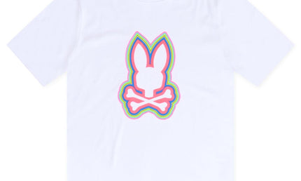 PSYCHO BUNNY MENS MAYBROOK TEE - WHITE PSYCHO BUNNY
