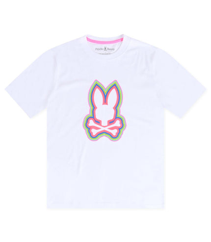 PSYCHO BUNNY MENS MAYBROOK TEE - WHITE PSYCHO BUNNY