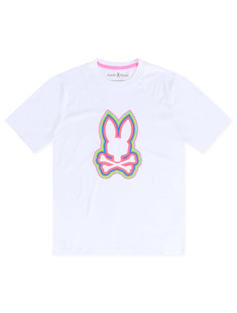 PSYCHO BUNNY MENS MAYBROOK TEE - WHITE PSYCHO BUNNY