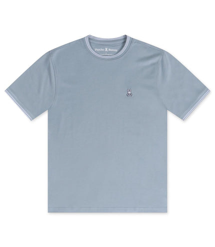 PSYCHO BUNNY MENS LOGAN TEE - SUMMIT GREY PSYCHO BUNNY