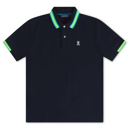 PSYCHO BUNNY MENS WOODSTOCK POLO - NAVY PSYCHO BUNNY