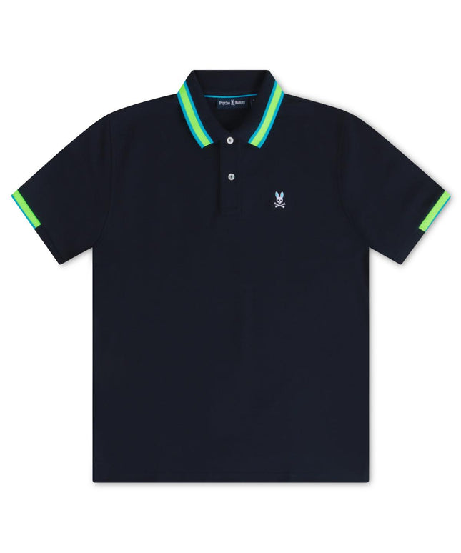 PSYCHO BUNNY MENS WOODSTOCK POLO - NAVY PSYCHO BUNNY