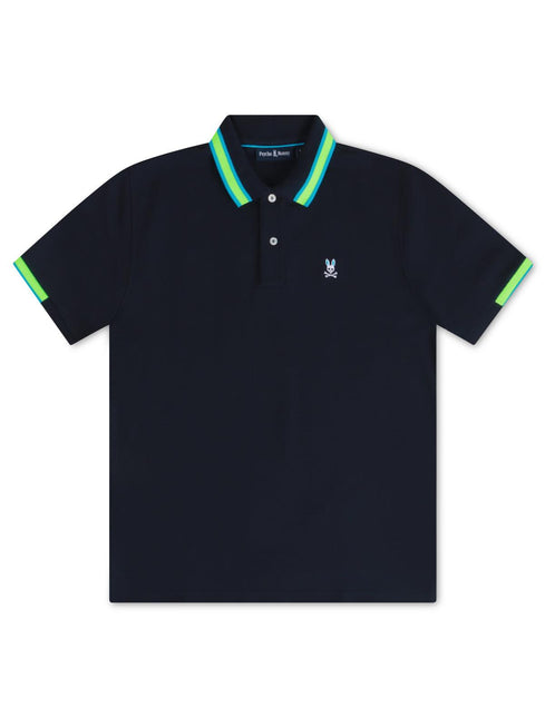 PSYCHO BUNNY MENS WOODSTOCK POLO - NAVY PSYCHO BUNNY