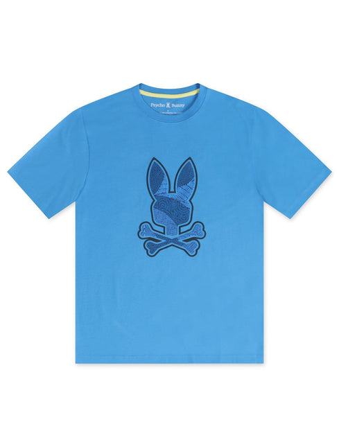 PSYCHO BUNNY MENS LENOX GRAPHIC TEE - MARINA PSYCHO BUNNY