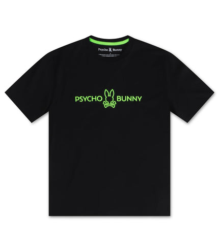 PSYCHO BUNNY MENS BRISTOL TEE - BLK PSYCHO BUNNY