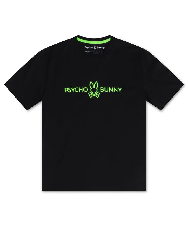 PSYCHO BUNNY MENS BRISTOL TEE - BLK PSYCHO BUNNY