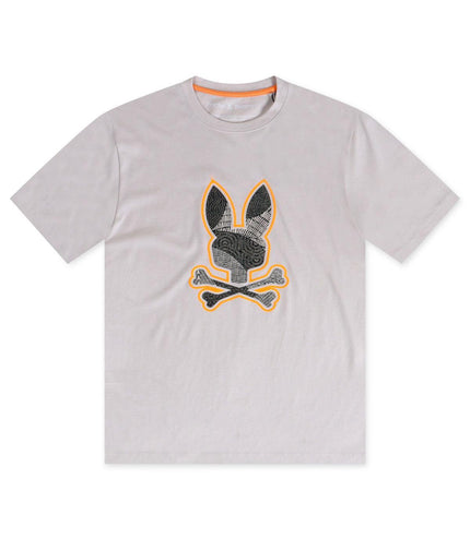 PSYCHO BUNNY MENS LENOX GRAPHIC TEE - LINEN PSYCHO BUNNY