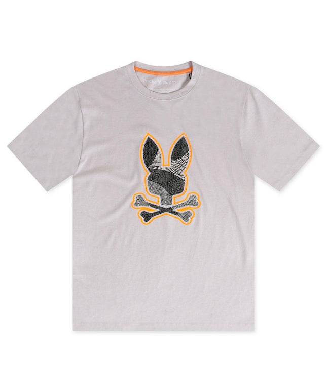 PSYCHO BUNNY MENS LENOX GRAPHIC TEE - LINEN PSYCHO BUNNY