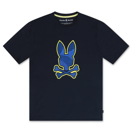 PSYCHO BUNNY MENS LENOX GRAPHIC TEE - NAVY PSYCHO BUNNY