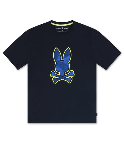 PSYCHO BUNNY MENS LENOX GRAPHIC TEE - NAVY PSYCHO BUNNY