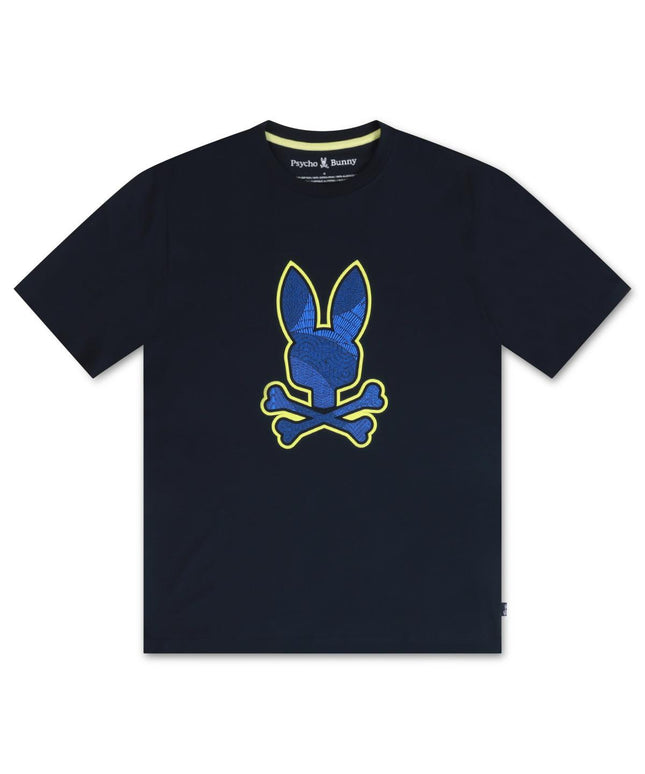 PSYCHO BUNNY MENS LENOX GRAPHIC TEE - NAVY PSYCHO BUNNY