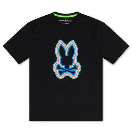 PSYCHO BUNNY MENS MAYBROOK TEE - BLACK PSYCHO BUNNY