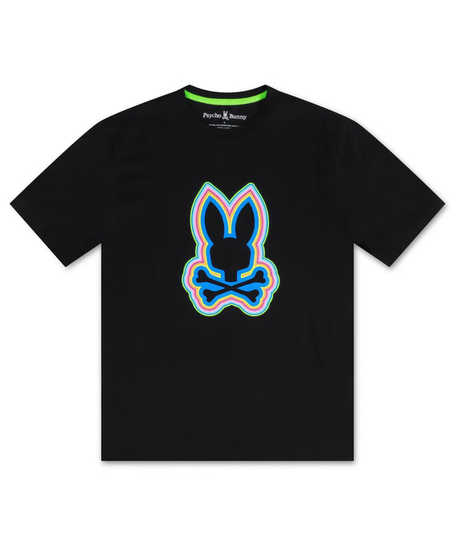 PSYCHO BUNNY MENS MAYBROOK TEE - BLACK PSYCHO BUNNY