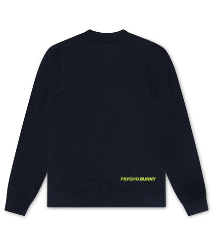 PSYCHO BUNNY MENS ALBANY SWEATSHIRT- NAVY PSYCHO BUNNY