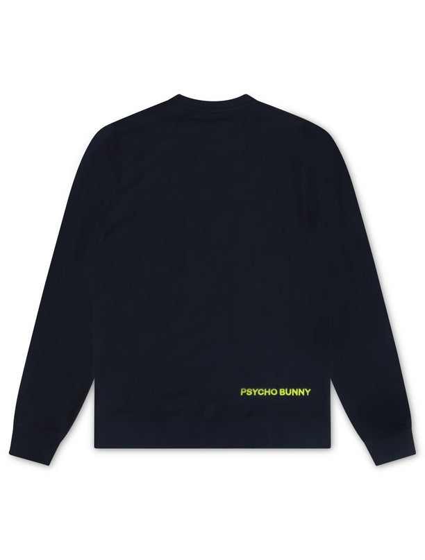 PSYCHO BUNNY MENS ALBANY SWEATSHIRT- NAVY PSYCHO BUNNY