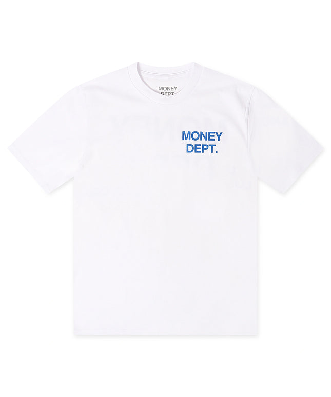 Money Dept. Los Angeles Heavyweight Tee - White/Blue