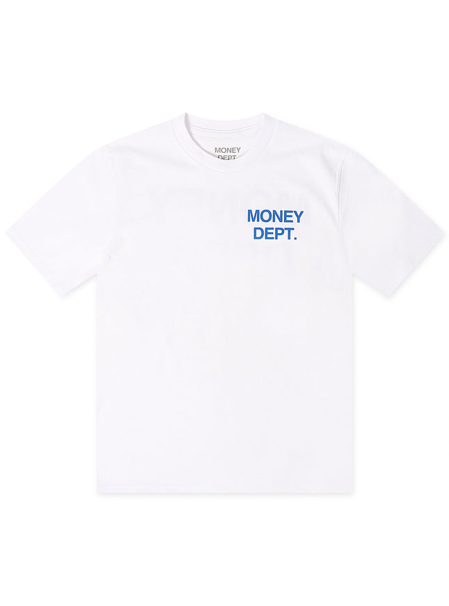 Money Dept. Los Angeles Heavyweight Tee - White/Blue