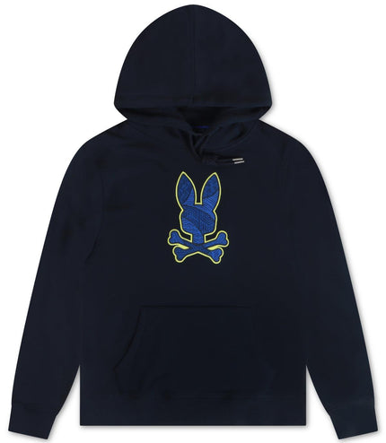 PSYCHO BUNNY MENS LENOX HOODIE - NAVY PSYCHO BUNNY