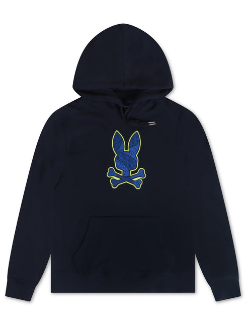 PSYCHO BUNNY MENS LENOX HOODIE - NAVY PSYCHO BUNNY