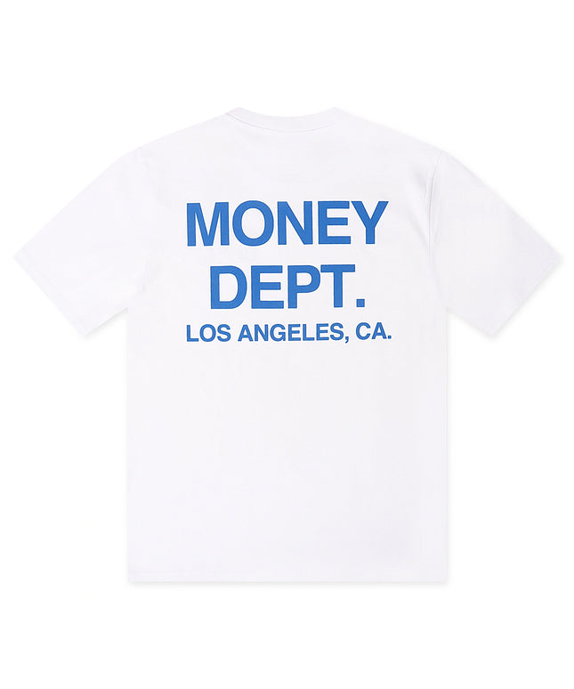 Money Dept. Los Angeles Heavyweight Tee - White/Blue