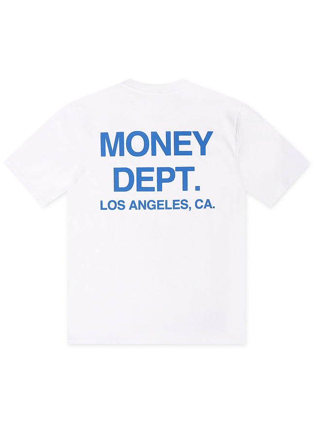 Money Dept. Los Angeles Heavyweight Tee - White/Blue