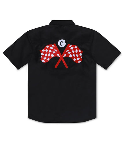 COOKIES BUTTON UP SHIRT - BLACK COOKIES