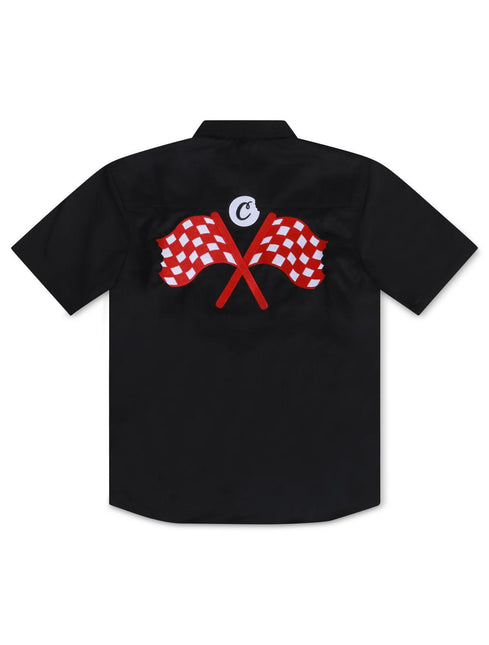 COOKIES BUTTON UP SHIRT - BLACK COOKIES