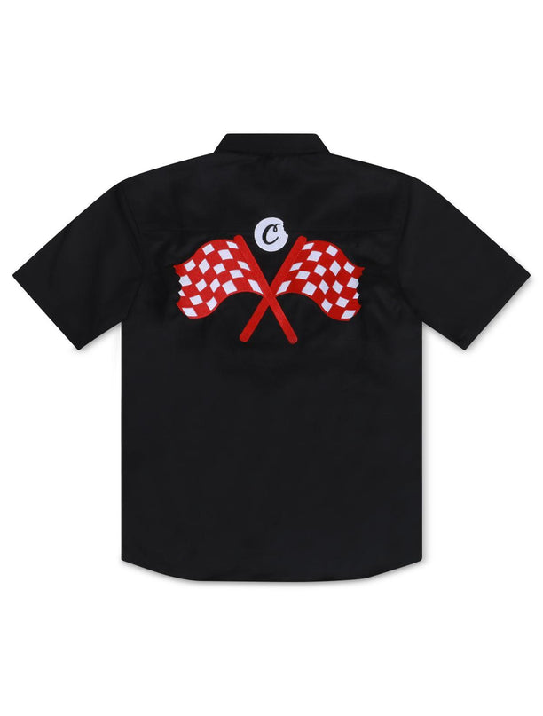 COOKIES BUTTON UP SHIRT - BLACK COOKIES