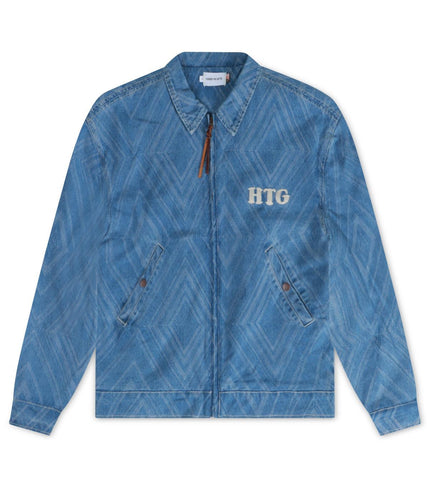 HONOR THE GIFT DIAMOND DENIM JACKET - LIGHT INDIGO HONOR THE GIFT