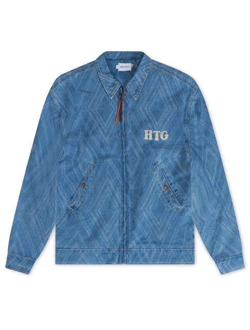 HONOR THE GIFT DIAMOND DENIM JACKET - LIGHT INDIGO HONOR THE GIFT