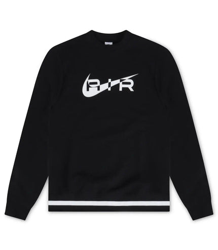 NIKE AIR MENS FLEECE CREWNECK -  BLACK NIKE