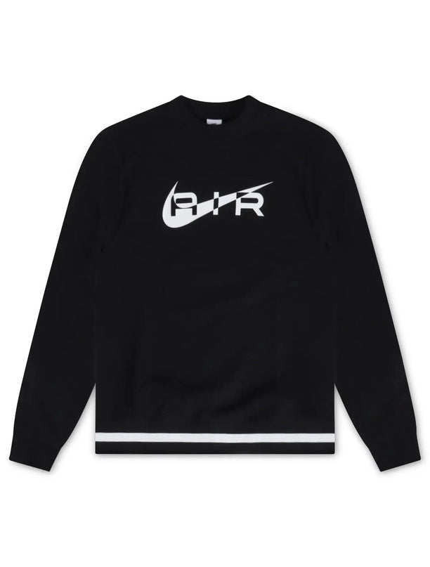 NIKE AIR MENS FLEECE CREWNECK -  BLACK NIKE