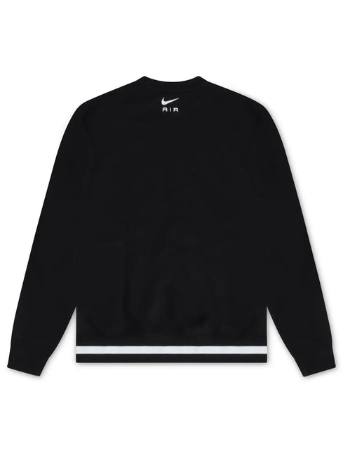 NIKE AIR MENS FLEECE CREWNECK -  BLACK NIKE