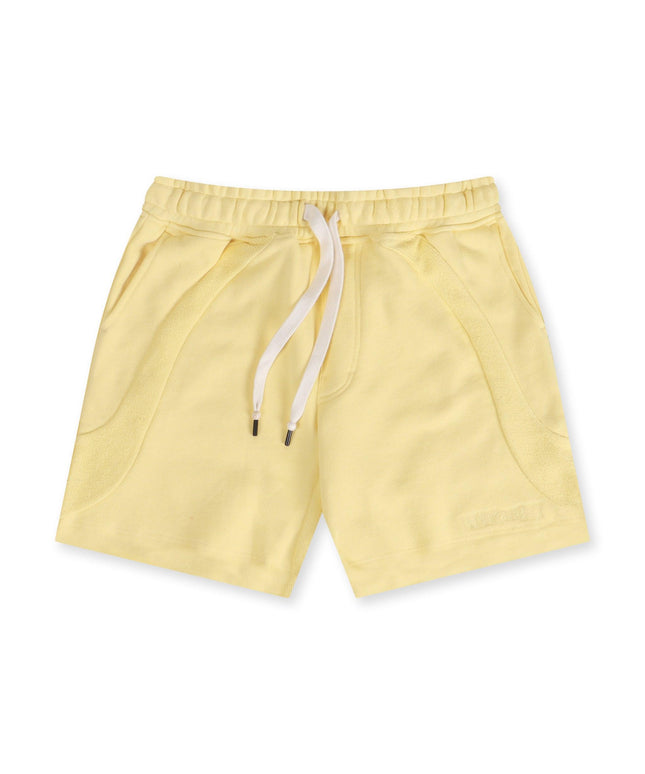 HONOR THE GIFT PANEL TERRY SHORTS - YELLOW HONOR THE GIFT