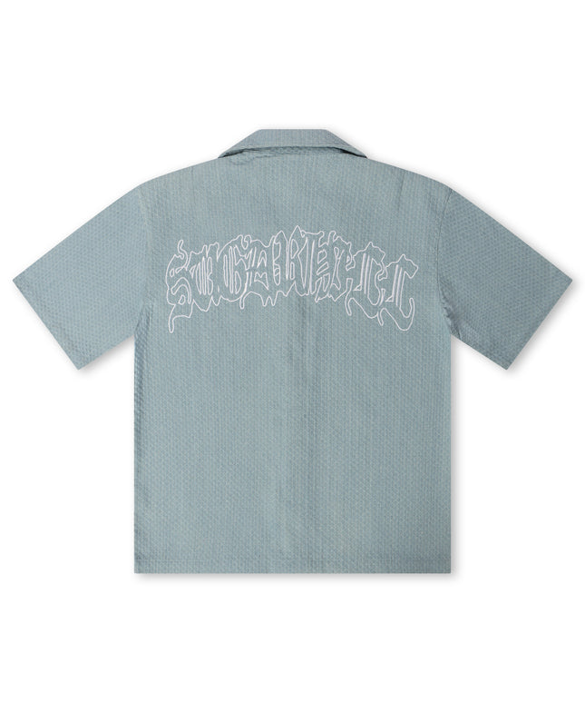 Sugarhill Springfield Jacquard Work Shirt - Light Blue