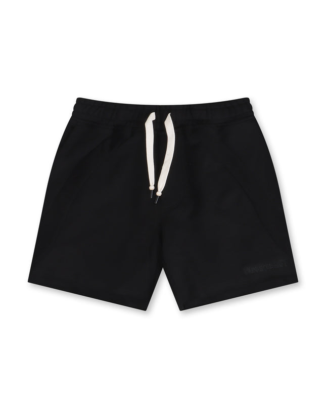 HONOR THE GIFT PANEL TERRY SHORTS - BLACK