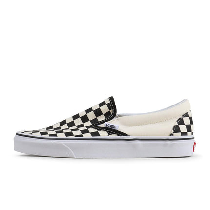VANS MENS CLASSIC SLIP-ON - WHITE CHECKERED VANS
