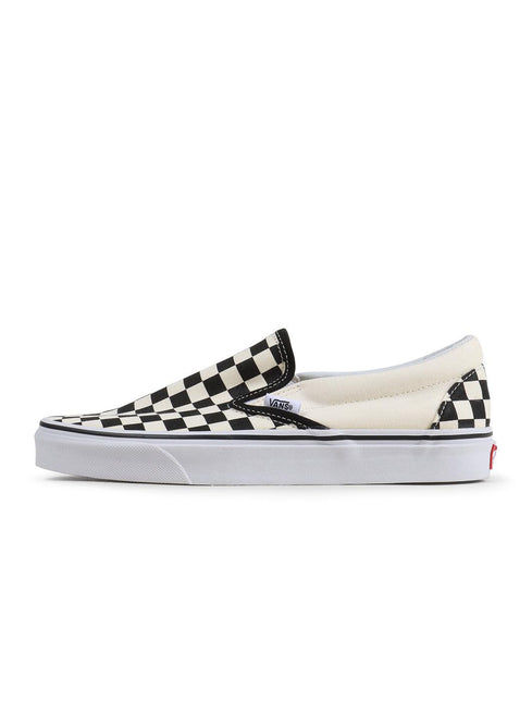 VANS MENS CLASSIC SLIP-ON - WHITE CHECKERED VANS