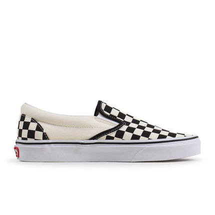 VANS MENS CLASSIC SLIP-ON - WHITE CHECKERED VANS