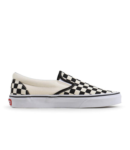 VANS MENS CLASSIC SLIP-ON - WHITE CHECKERED VANS