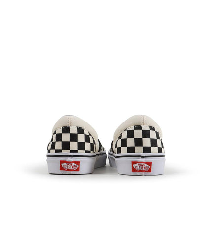 VANS MENS CLASSIC SLIP-ON - WHITE CHECKERED VANS